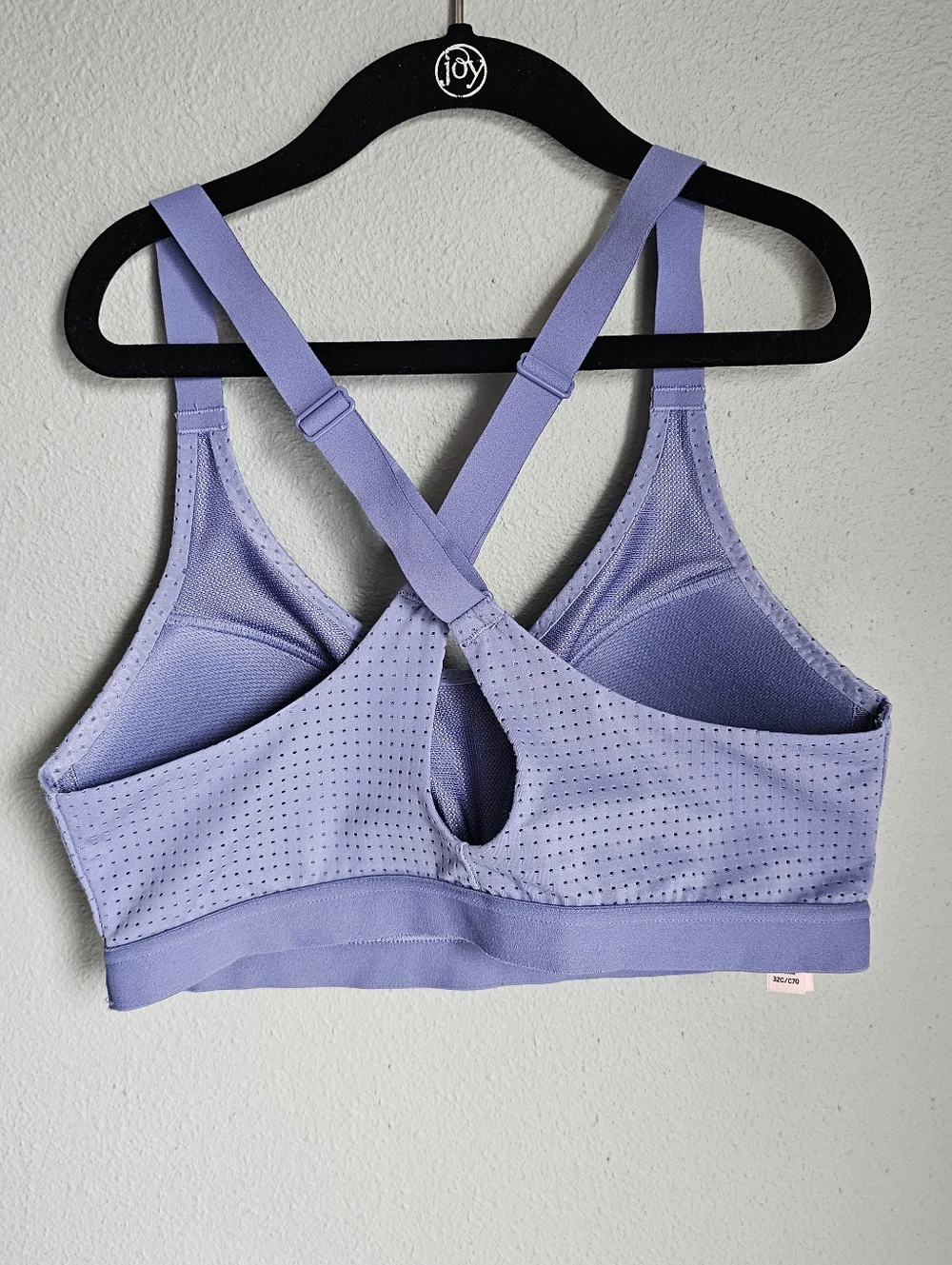 Victoria's Secret Lightweight Mesh Sports Bra Velvet Morning Blue 32C - Picture 4 of 5